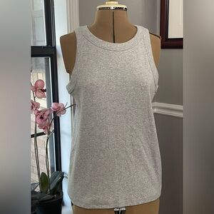 NWT LOFT sz XL Light Gray Tank Top